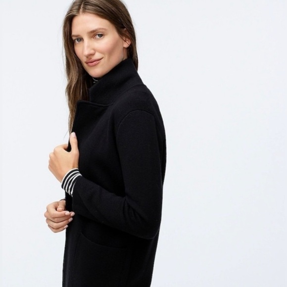 NWT J. Crew Chelsea Sweater Blazer Jacket BA866 Black